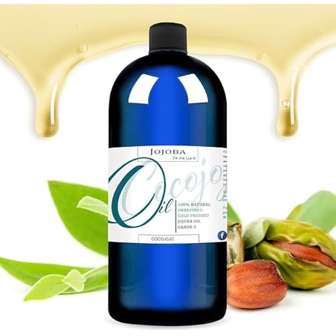 cocojojo JOJOBA OIL ORGANIC, JOJOBA OIL FOR HAIR GROWTH FOR SKIN, FACE, 100% PURE NATURAL, COLD PRESSED, DEEP MOISTURIZING ANTI-AGING, ESSENTIAL OILS - 8 FL OZ - Image 1
